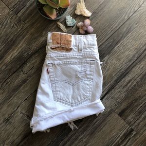 Vintage Levi’s Cut Off High Rise Jean Shorts